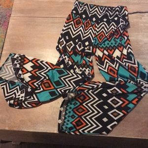 Girls flare bottom ankle leggings 6-8T